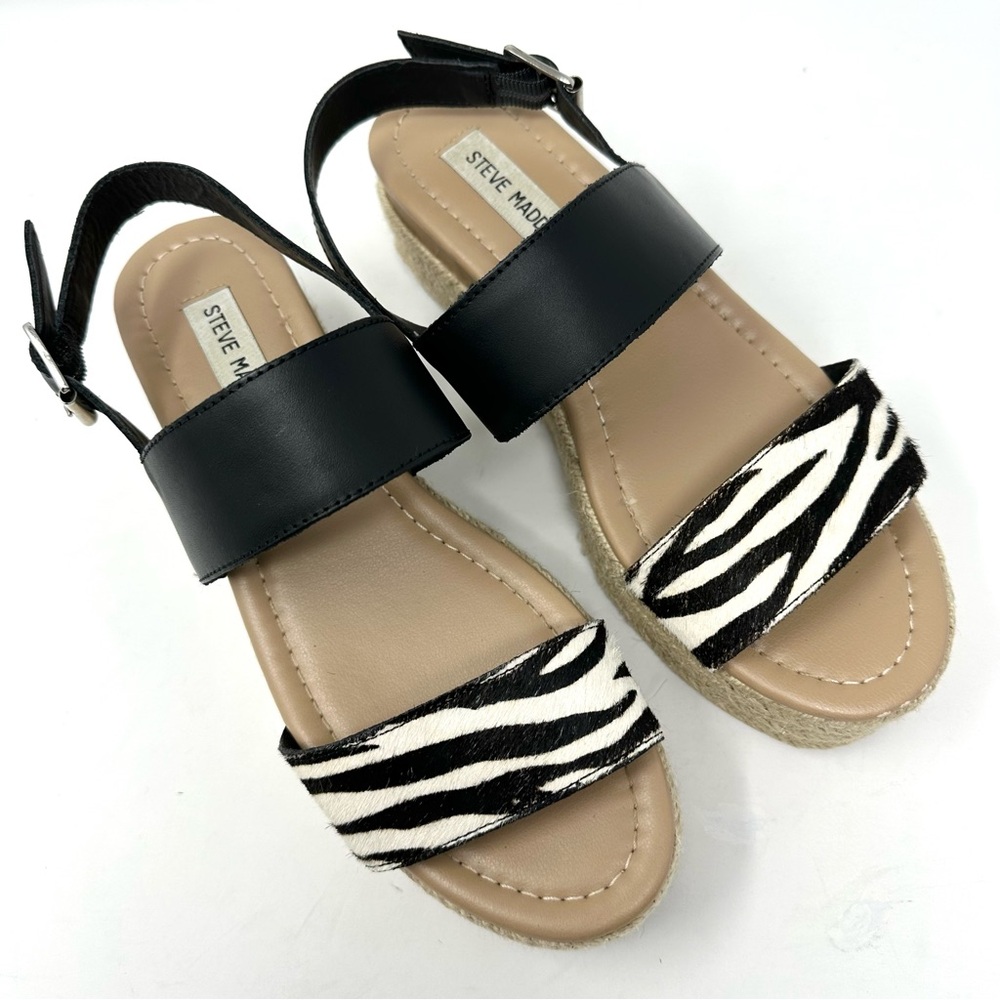 Steve Madden Fifer Women's Leather Platform Sanda… - image 4